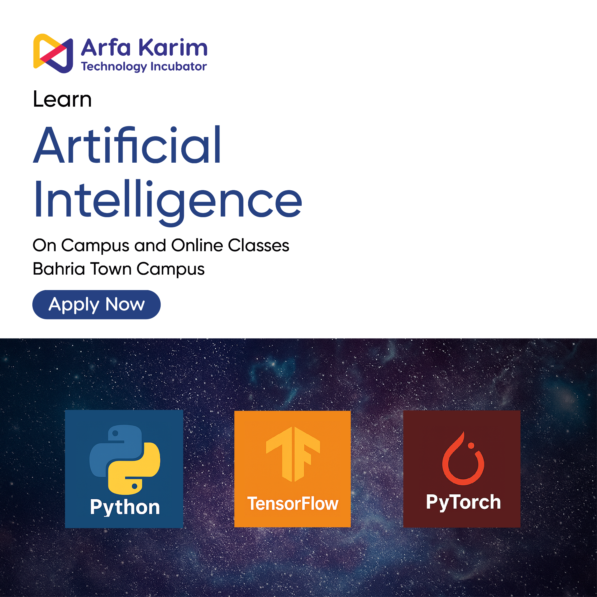 Arfa Karim Technology Incubator Facebook ad