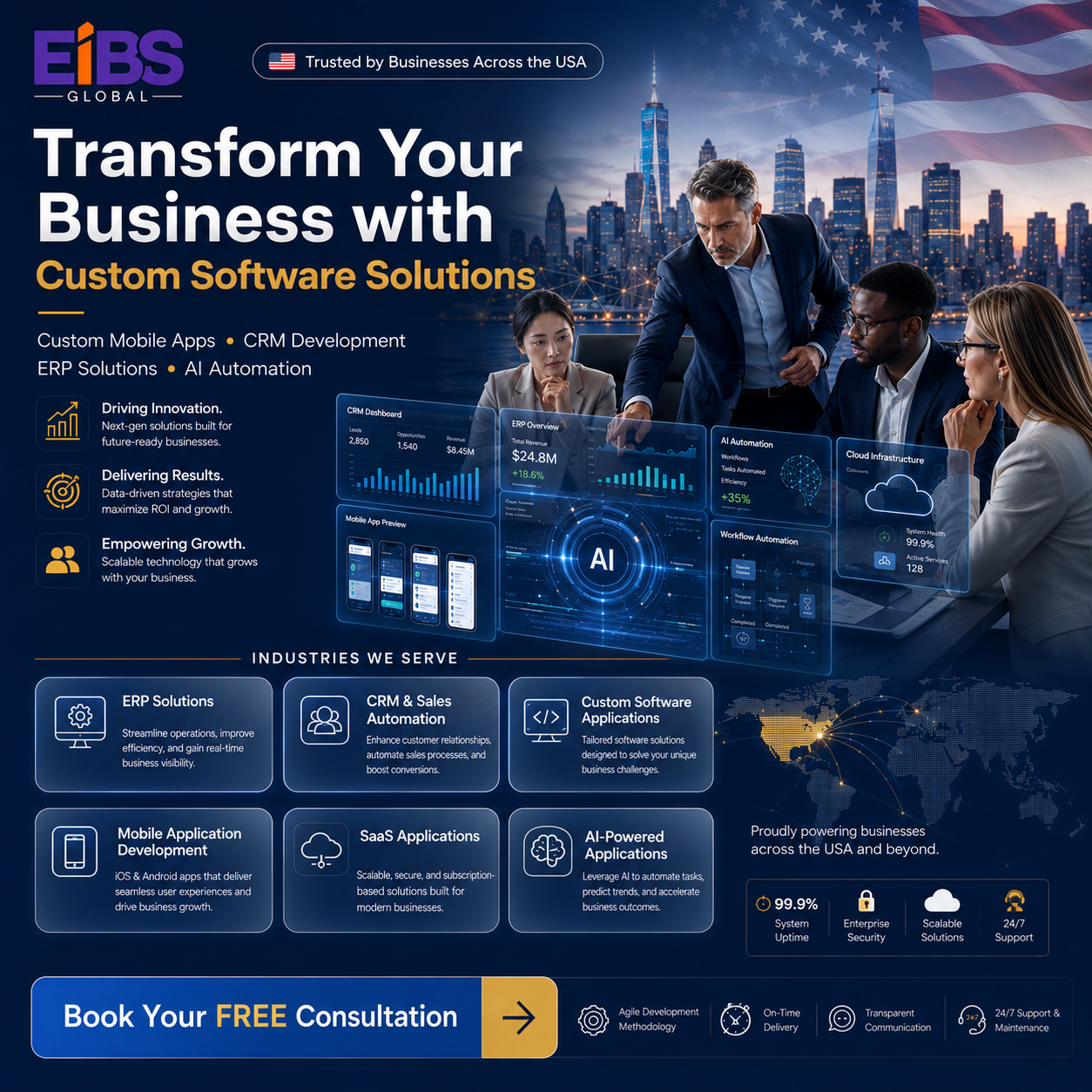 EiBS Global Facebook ad: Chat with us
