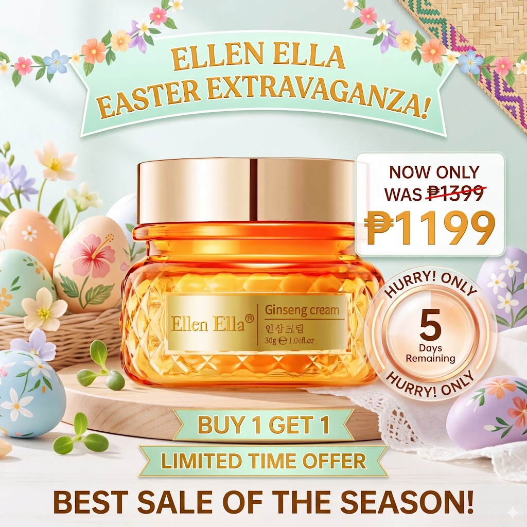 Ellen Ella SkinCare Philippines Facebook ad: Buy 1 Get 1 FREE, Anti-Aging Cream for Women 40+