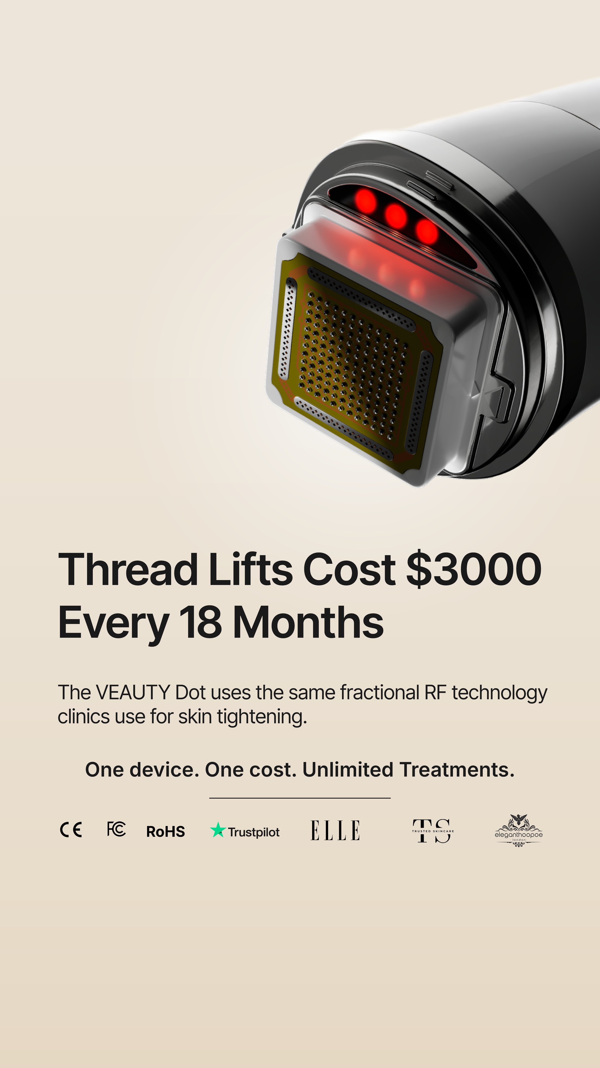 Veauty Facebook ad