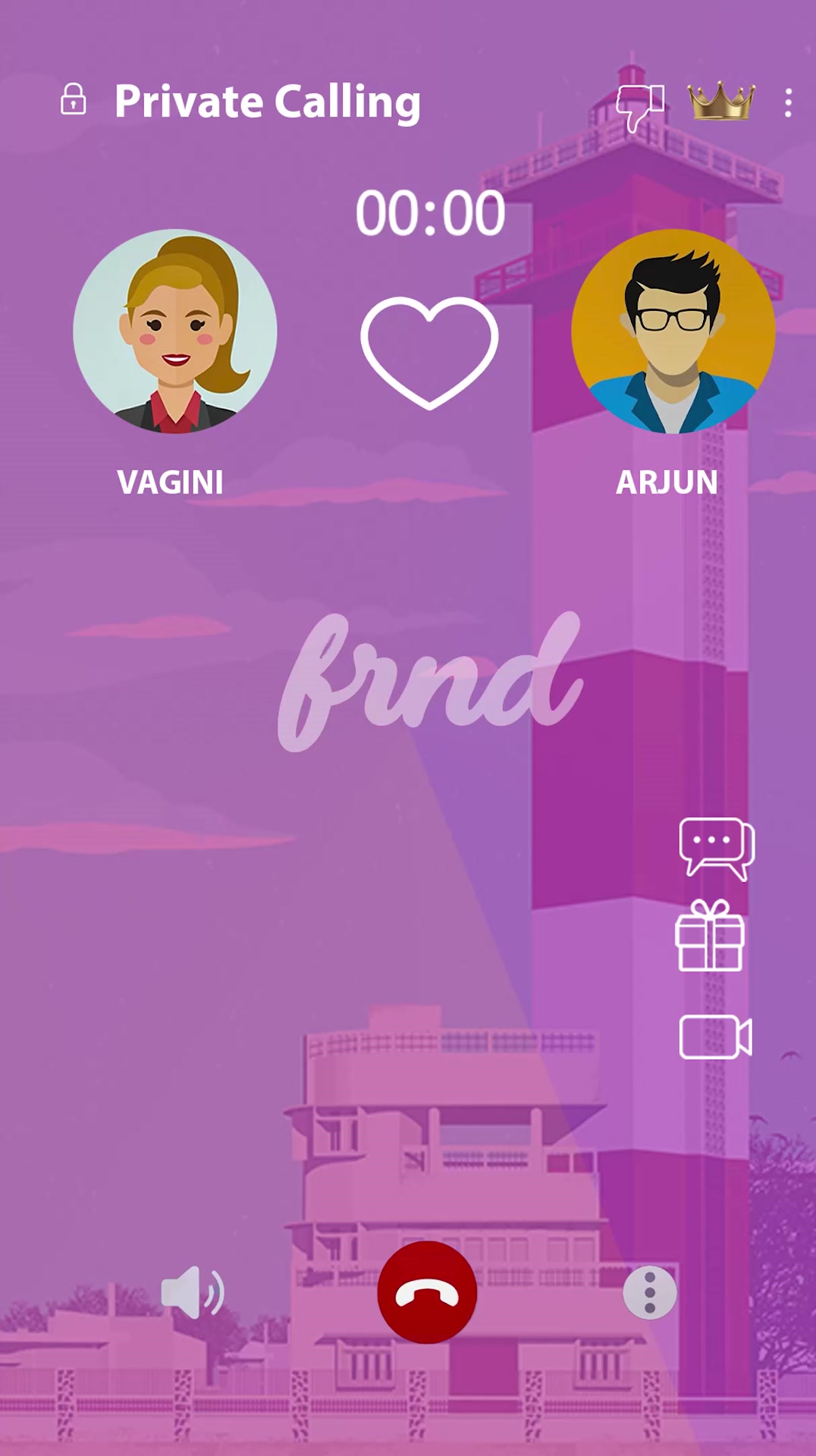 FRND Facebook ad: First Chat Free