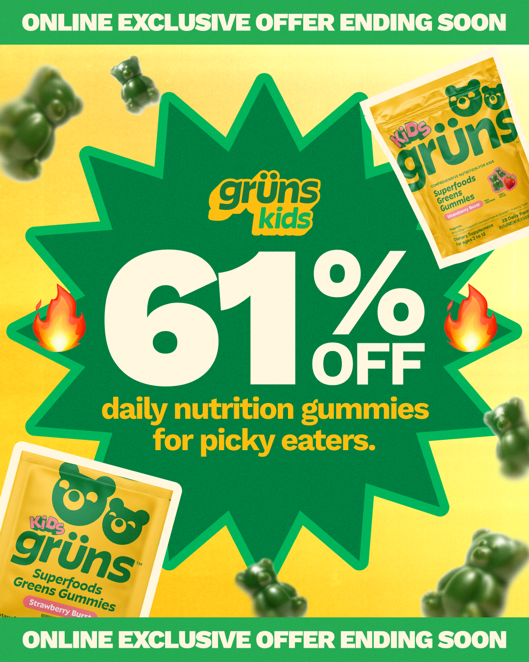 Grüns Kids Facebook ad