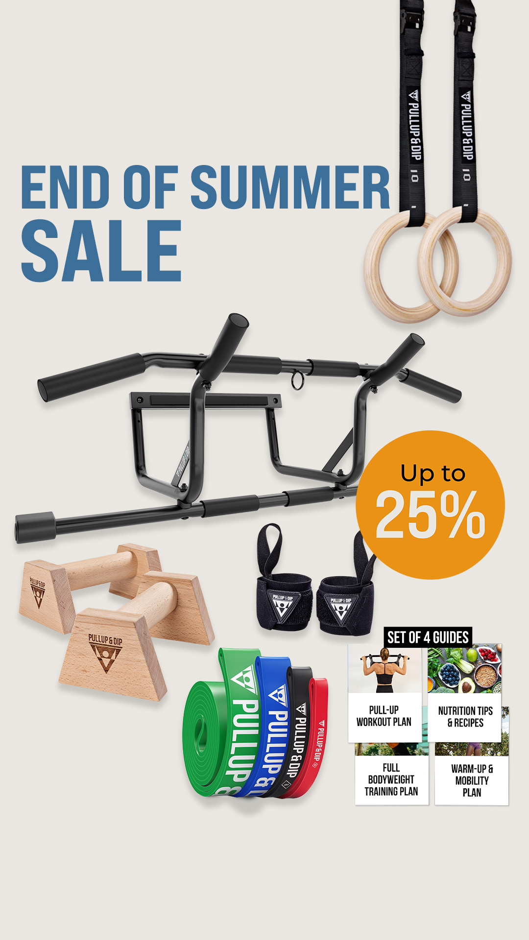Pullup & Dip Facebook ad: Get fit, build strength and muscle