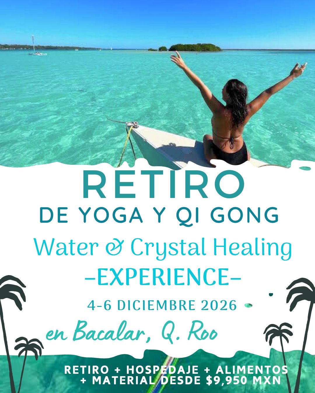 Yoga Love México Facebook ad: RETIRO DE YOGA & QI GONG