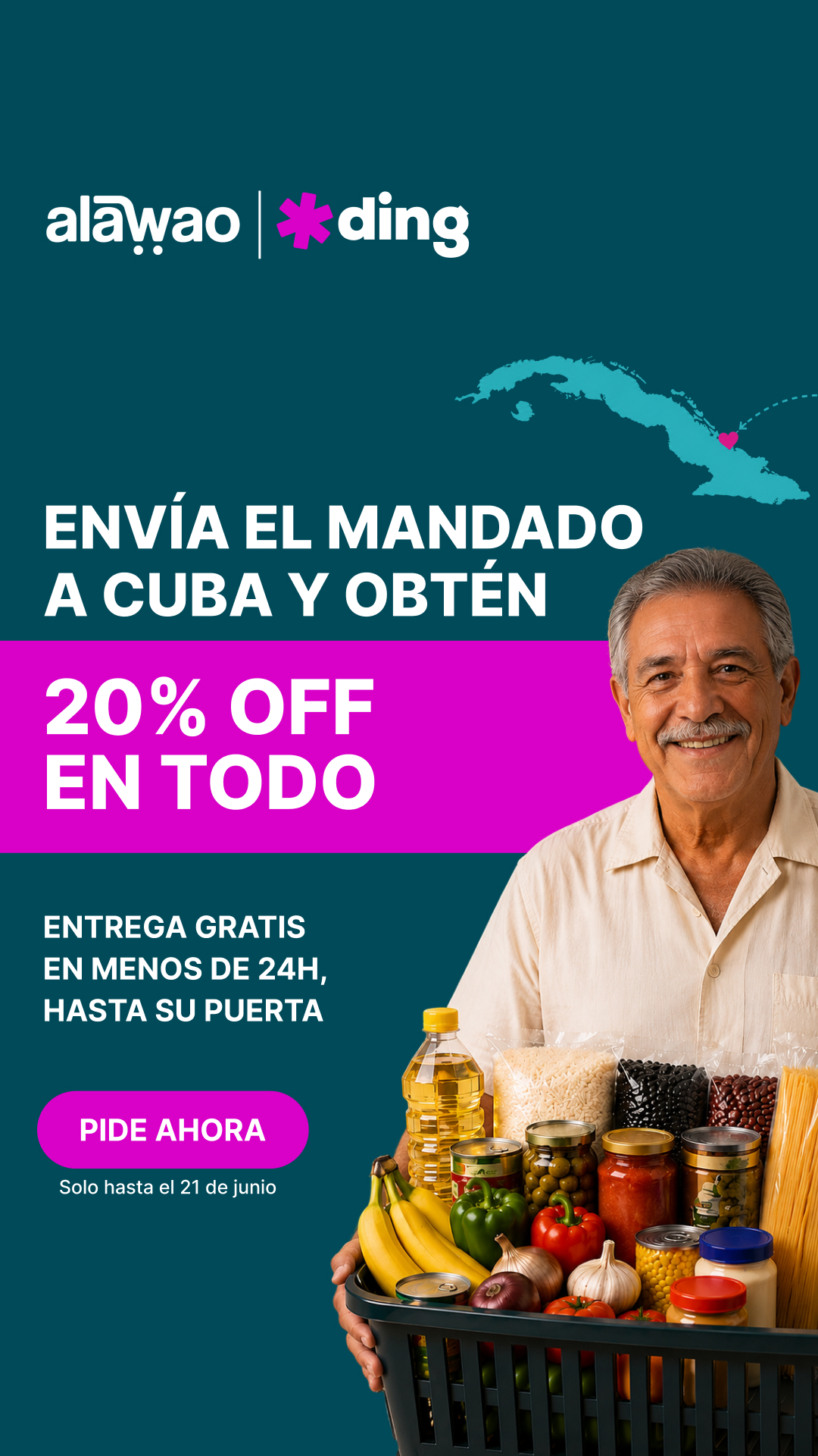 Ding Facebook ad