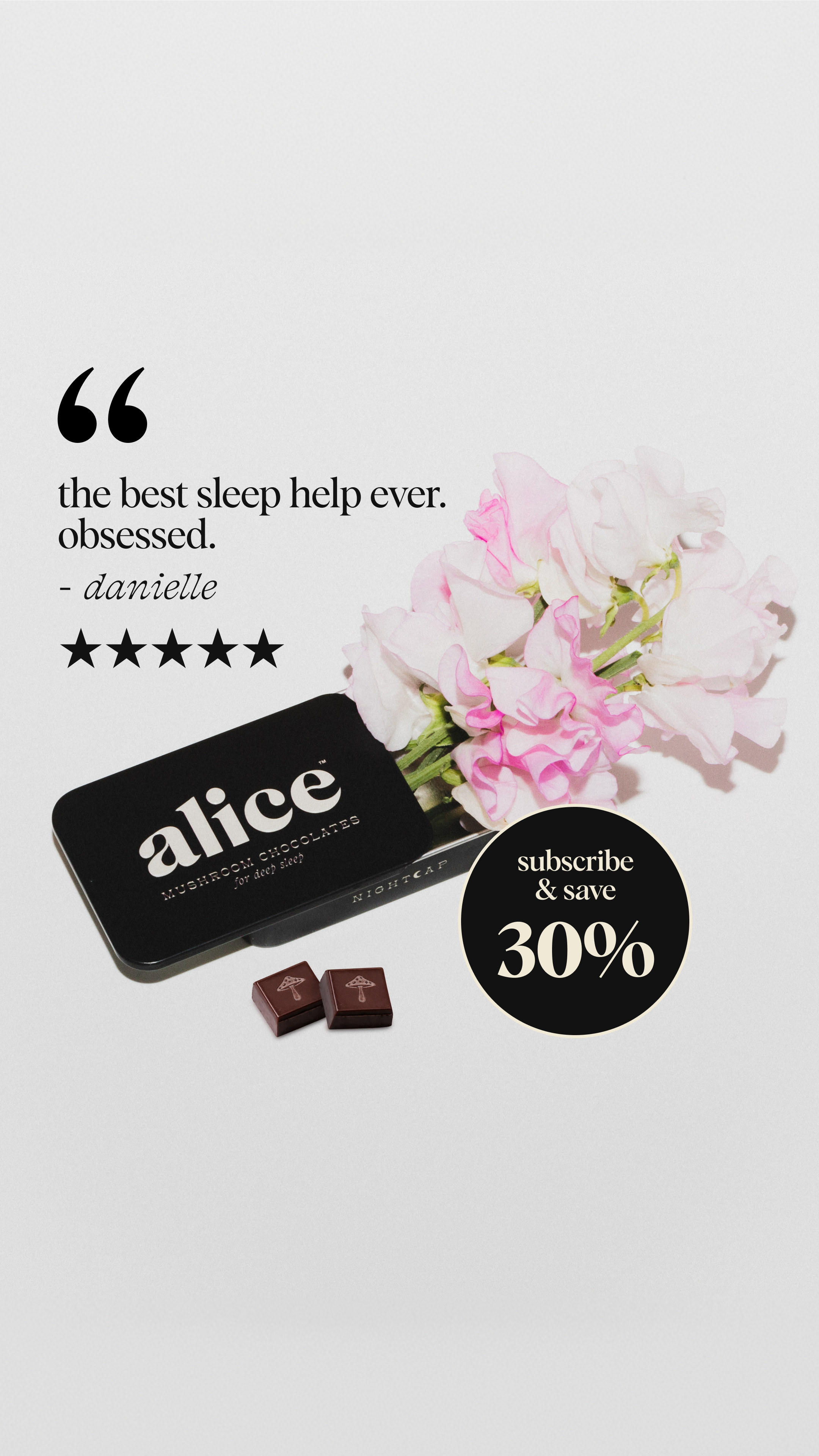 Alice Mushrooms Facebook ad