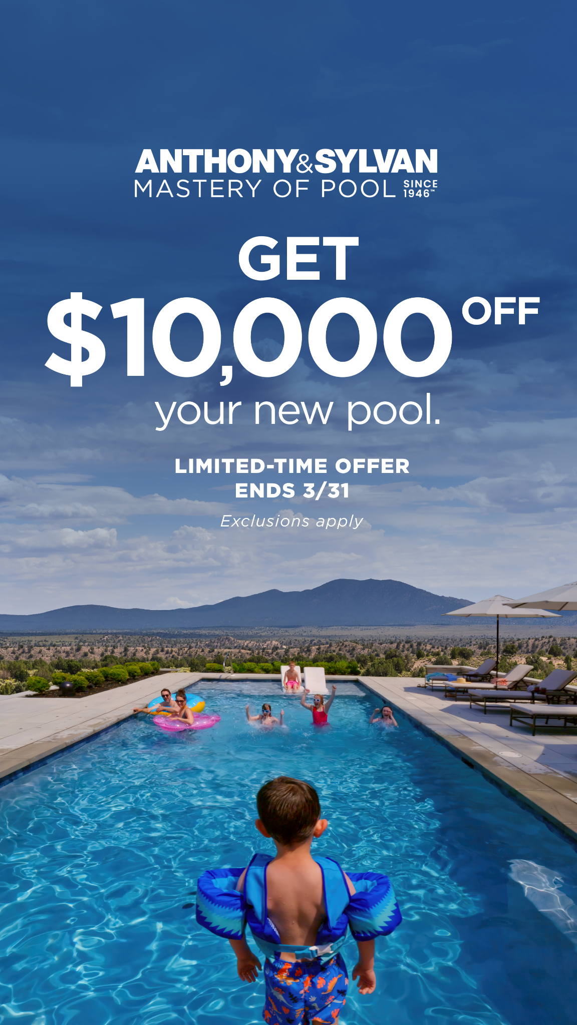 Anthony & Sylvan Pools Facebook ad