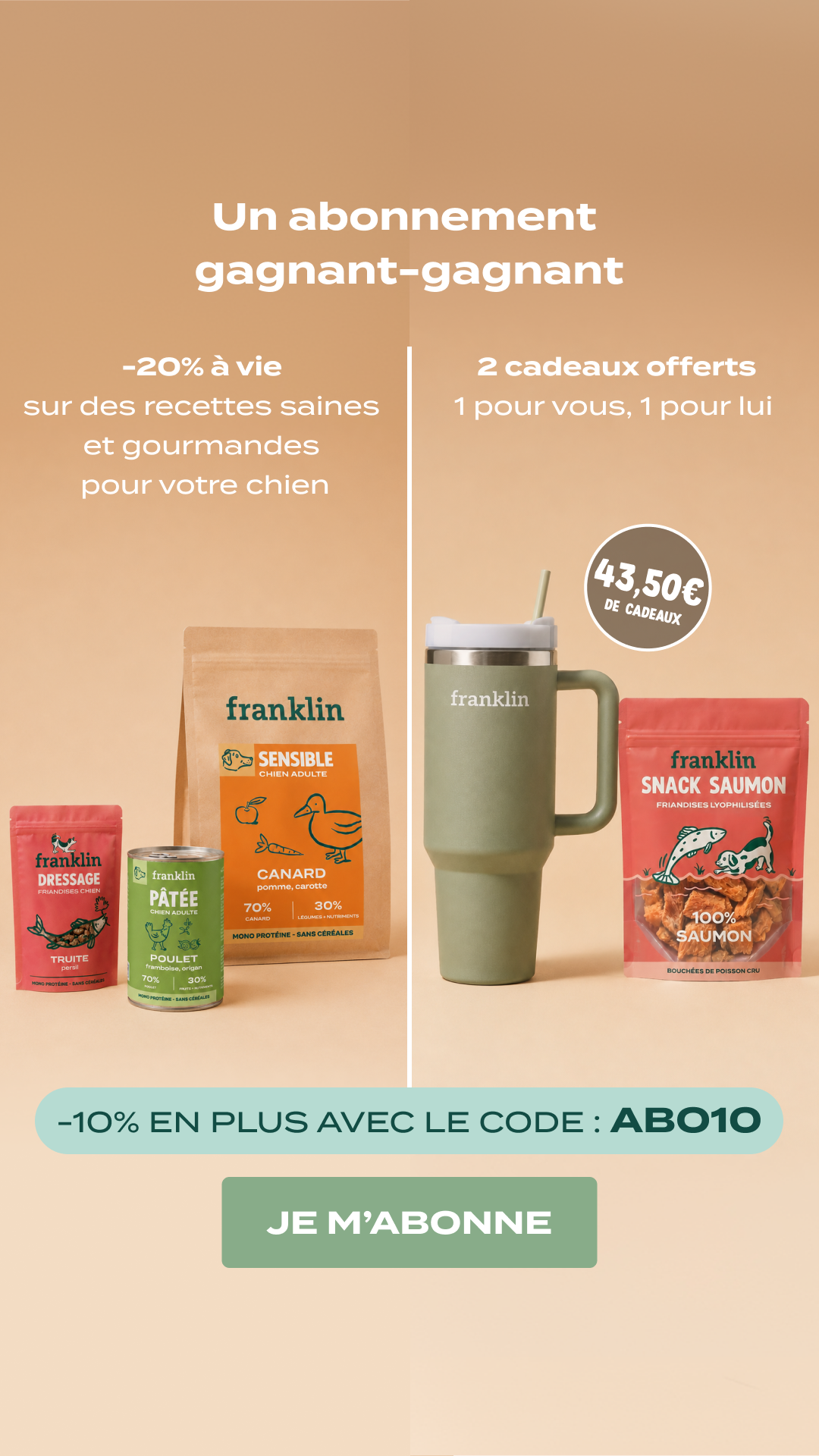 Franklin Pet Food Facebook ad