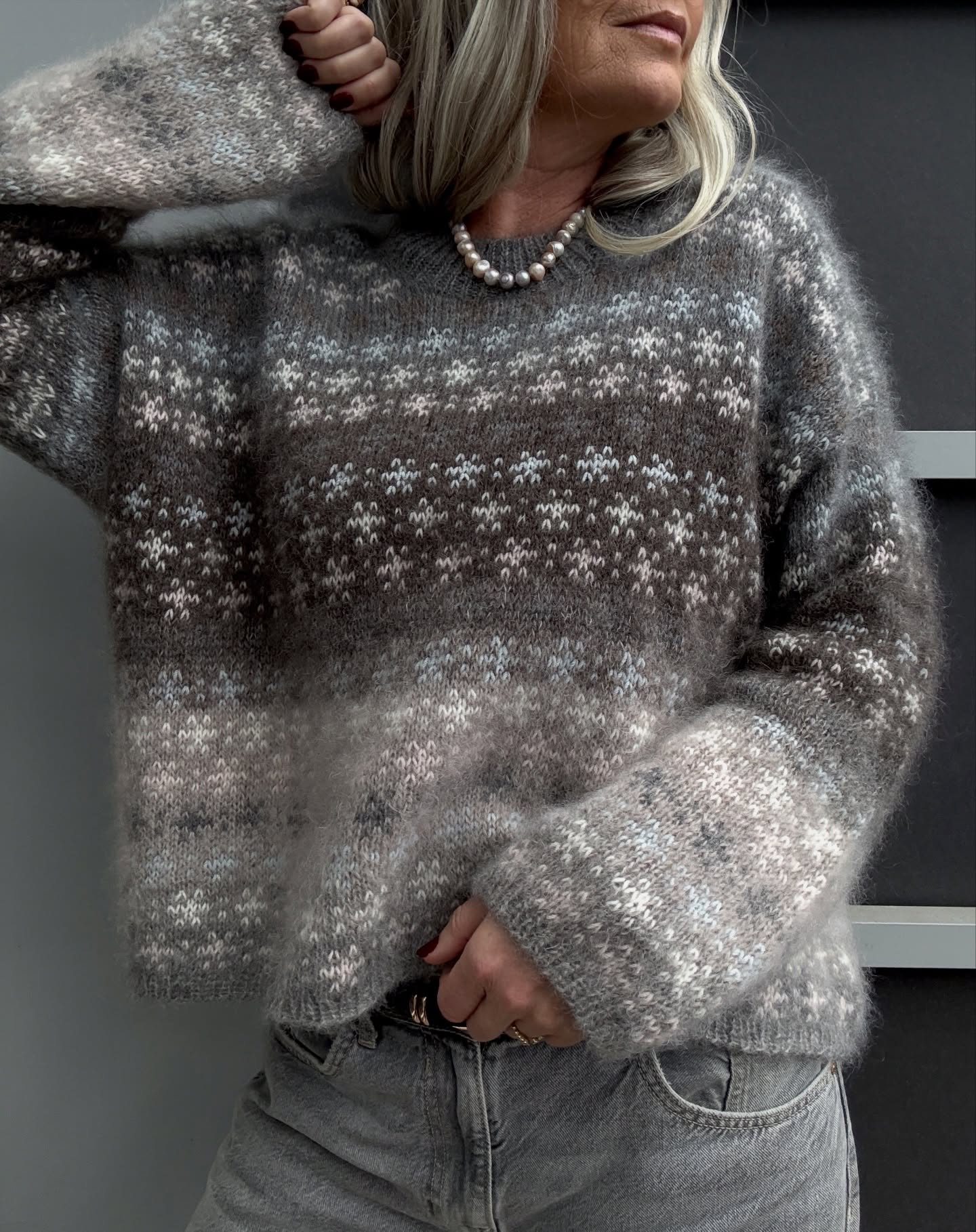 Katrine Hannibal Facebook ad: Rikke Bloom Mohair Sweater - PATTERN RELEASE DAY