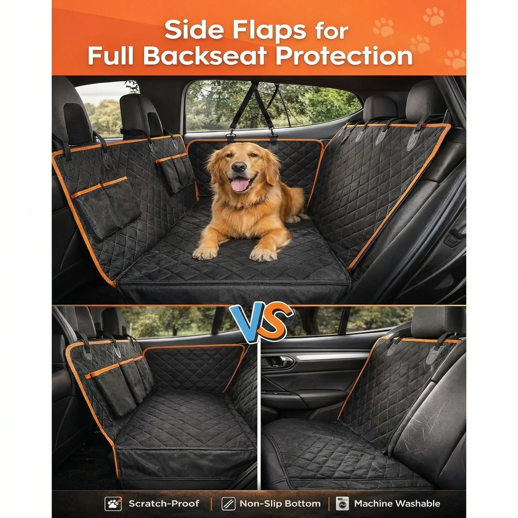 PawsonBoard Facebook ad: 50% OFF TODAY, Make Car Rides Stress-Free For You & Your Dog