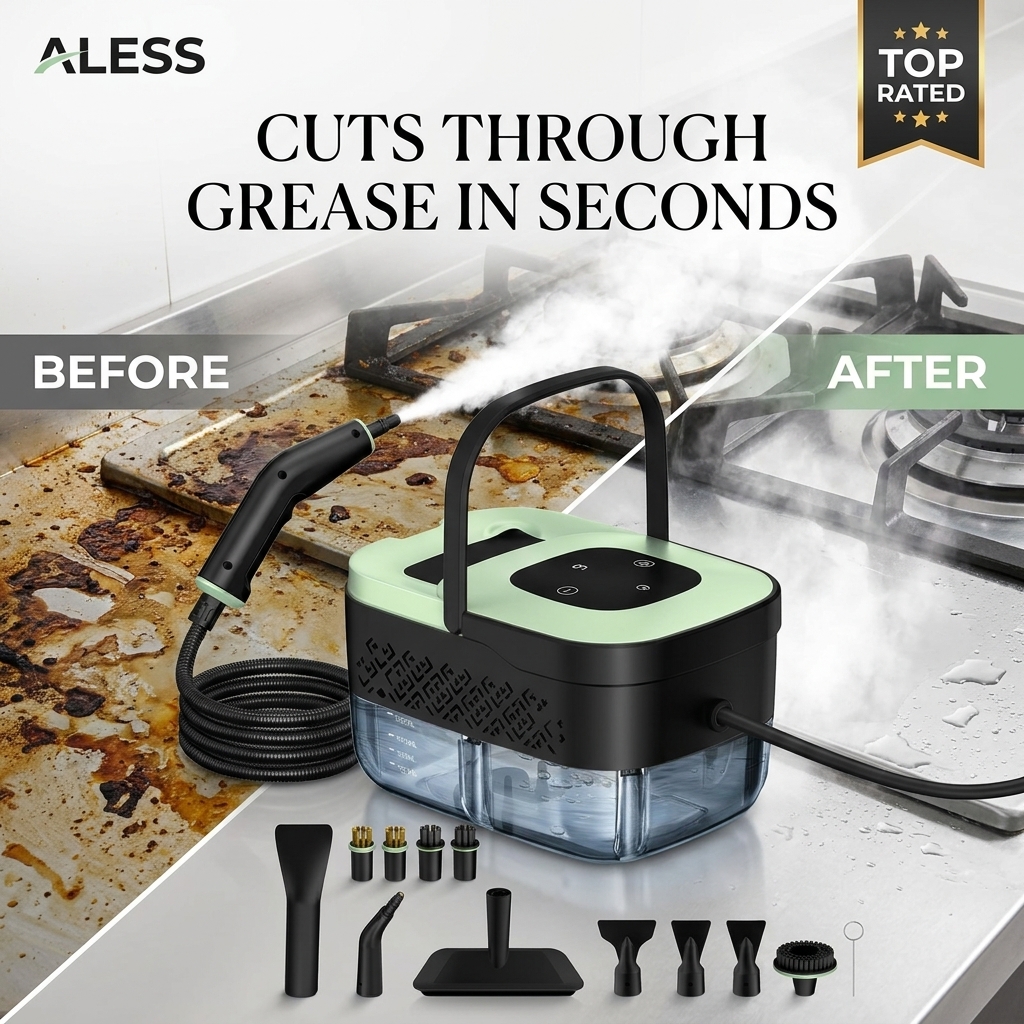 Sunnyale2 Facebook ad: Aless Portable High Steam Cleaner