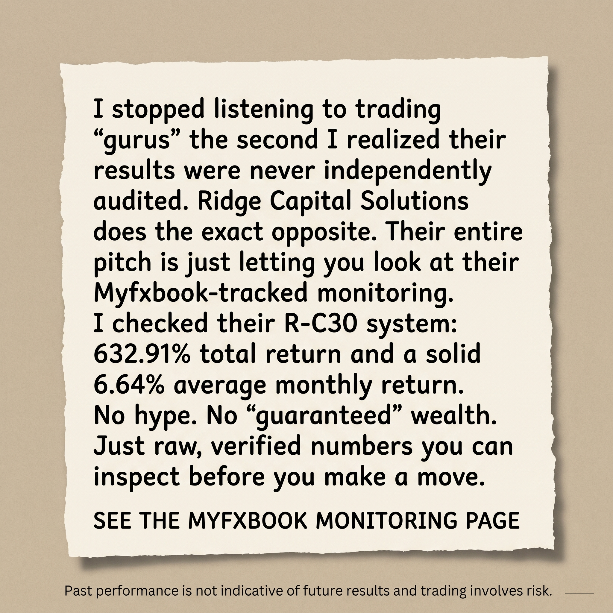 Ridge Capital Solutions Facebook ad