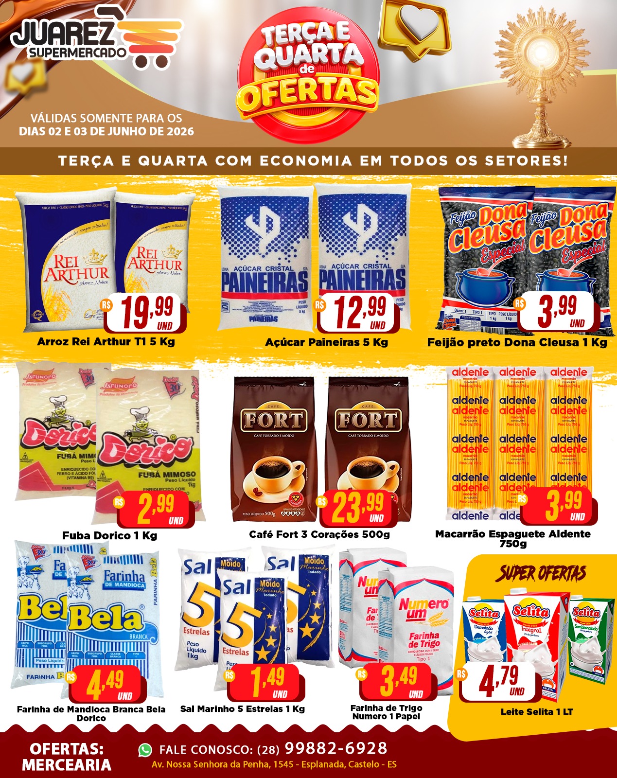 Supermercado Juarez Facebook ad: Terça e quarta com ofertas especiais no Supermercado…