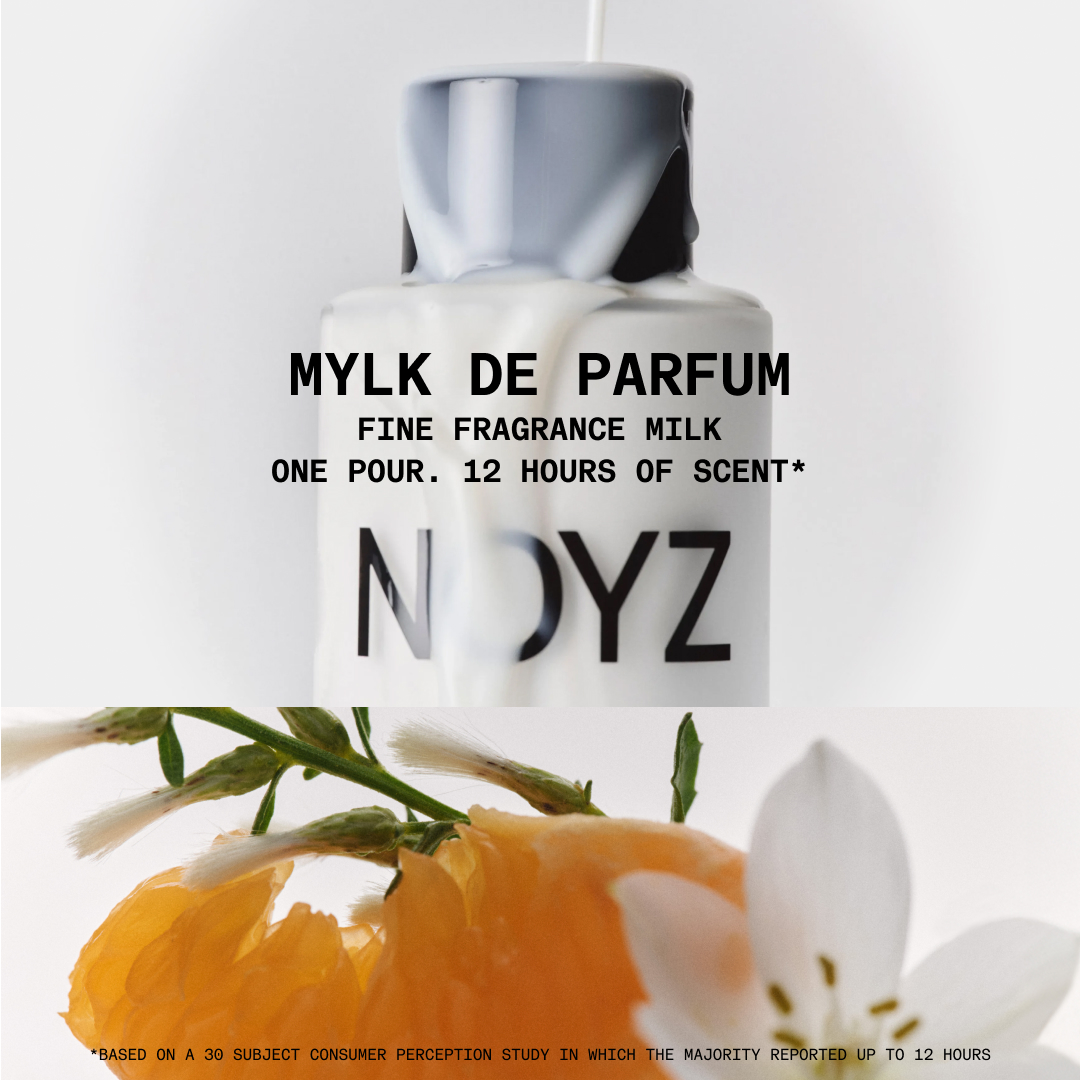 NOYZ Facebook ad: MYLK DE PARFUM.