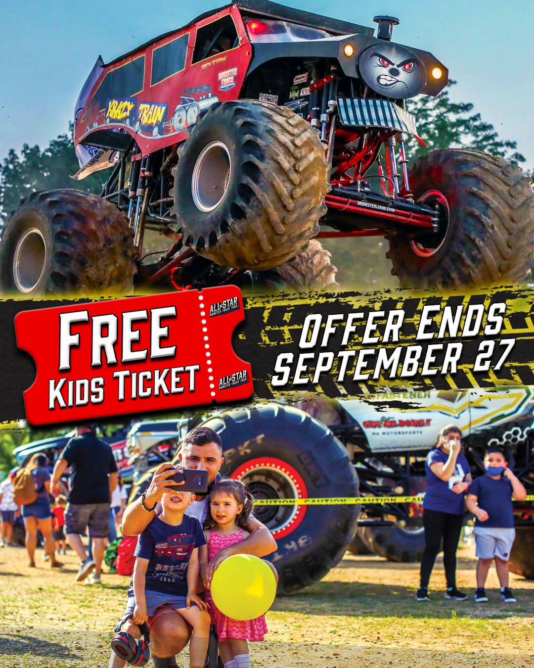 All Star Monster Truck Tour Facebook ad