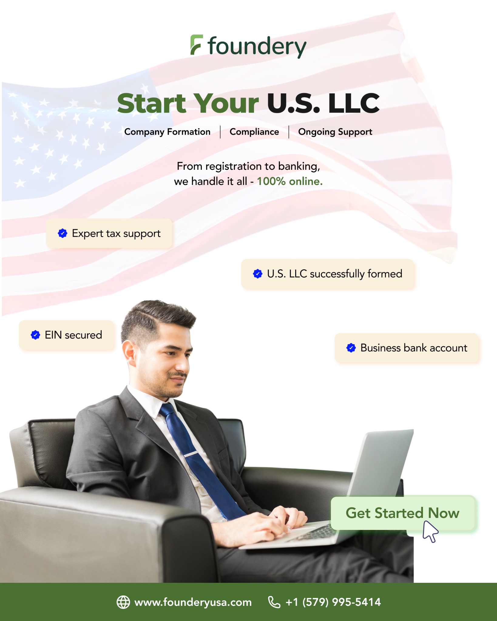 Foundery USA Facebook ad from Jul 13, 2026