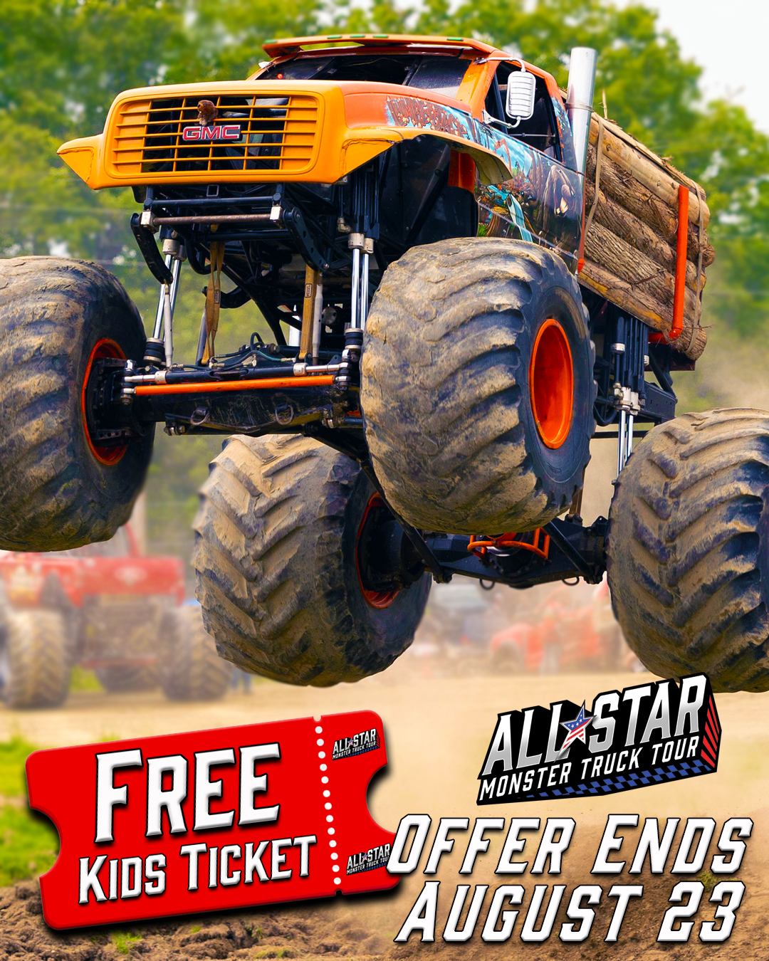 All Star Monster Truck Tour Facebook ad