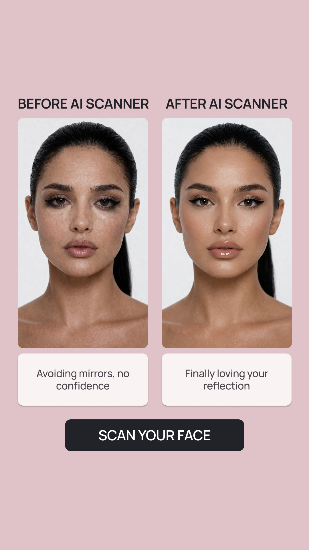Beauty Transformation Program Facebook ad