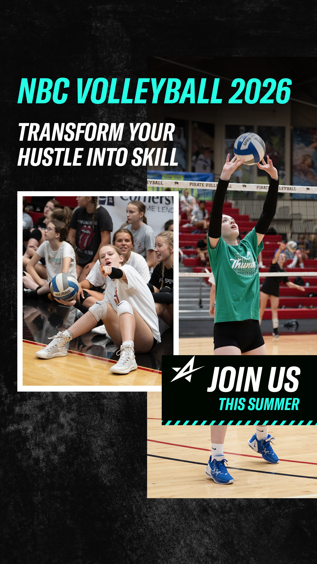 NBC Volleyball Camps! Facebook ad from Mar 6, 2026