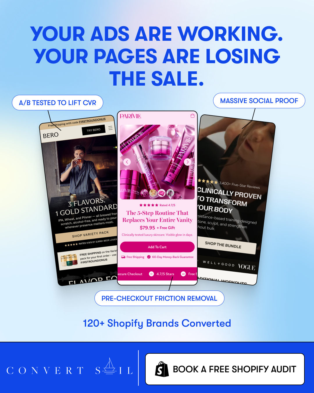 Convert Sail Facebook ad
