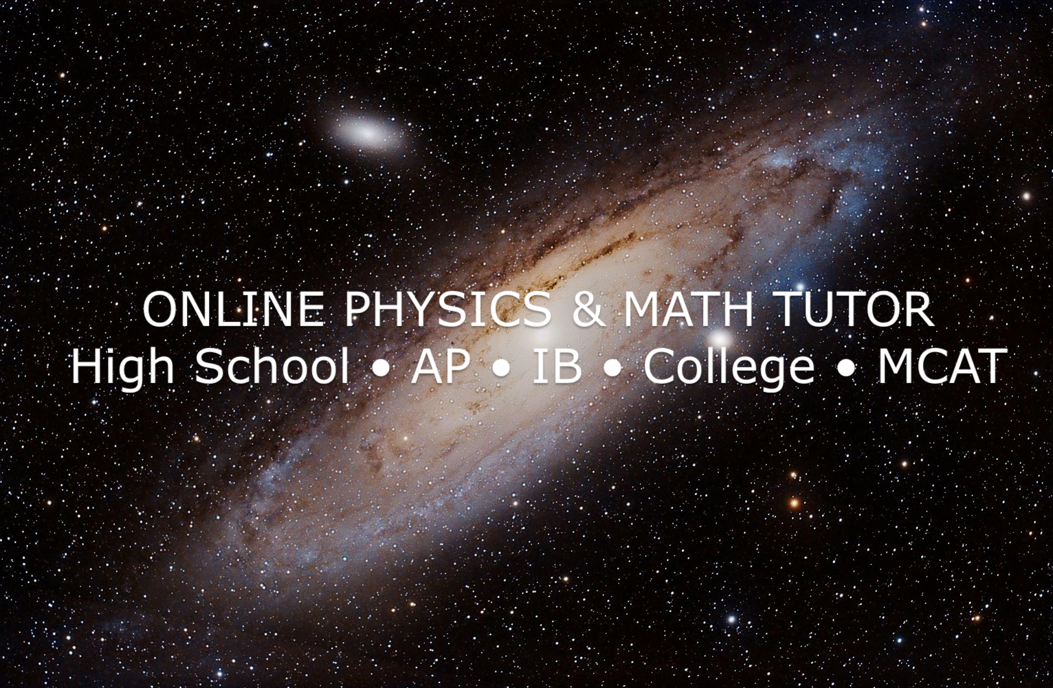 Mr. Nechleba's Physics & Math Tutoring Facebook ad: Mr. Jeffrey Nechleba