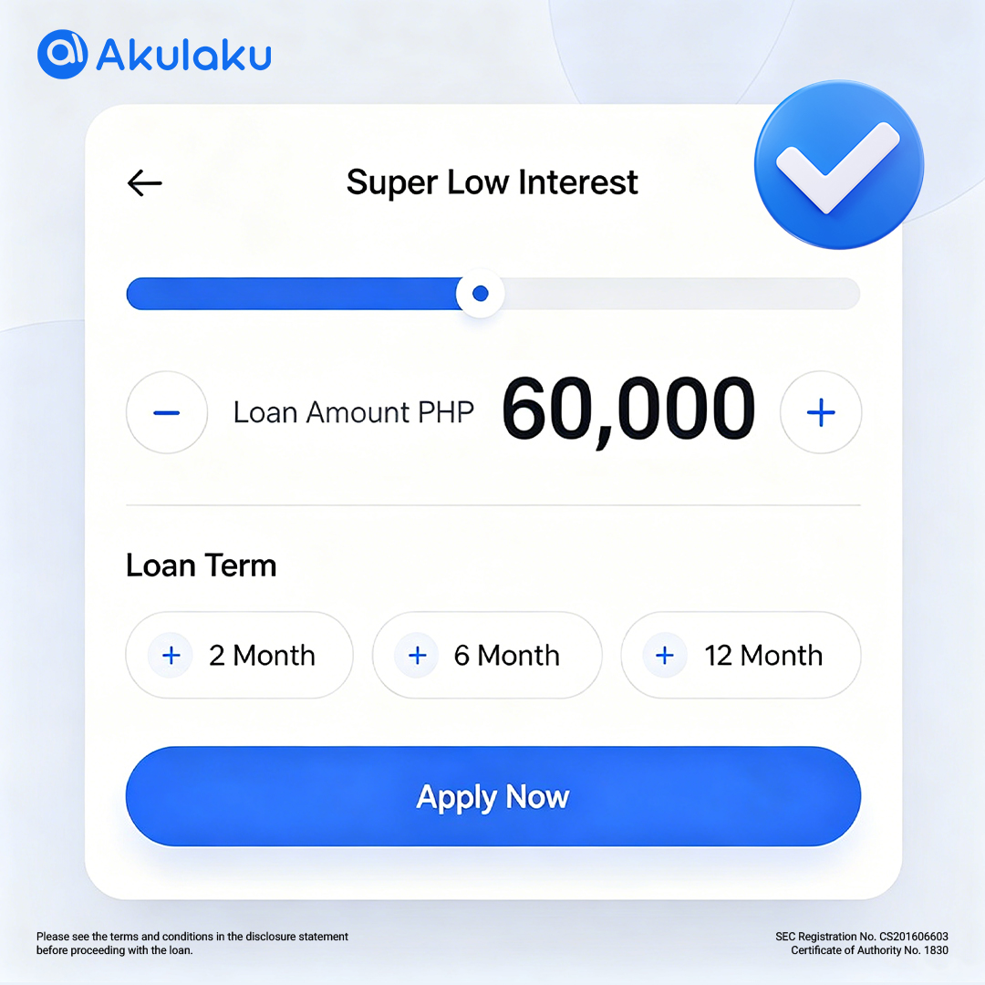 Akulaku Philippines Facebook ad: Get Credit in 3 Steps