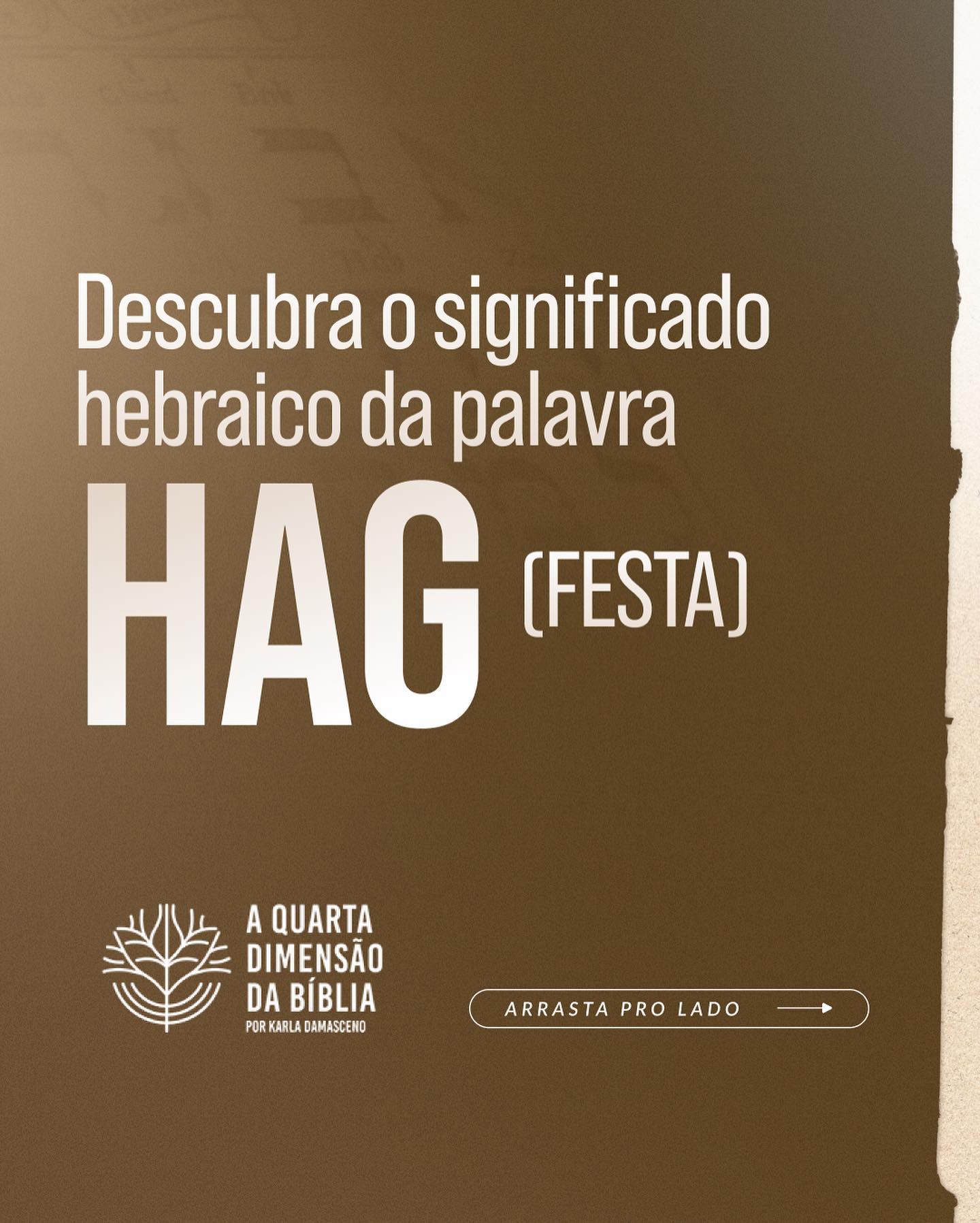 Profa. Karla Damasceno Facebook ad: O hebraico conta uma história por trás da…