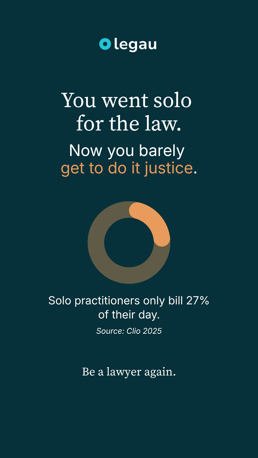 Legau Facebook ad: Legal AI for Solo Practitioners