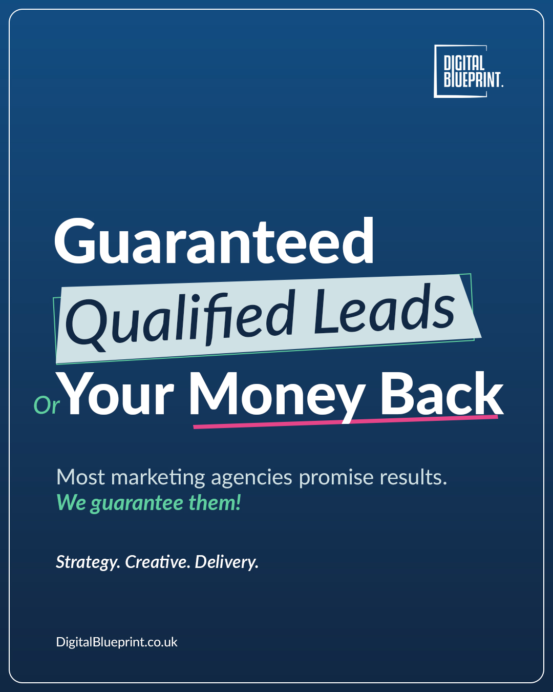 Digital Blueprint Facebook ad from Jul 27, 2026