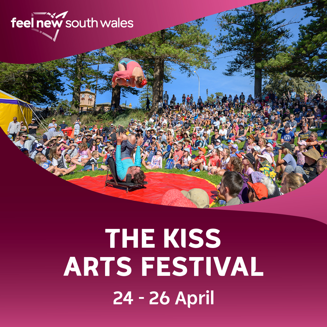 Visit NSW Facebook ad: The KISS Arts Festival