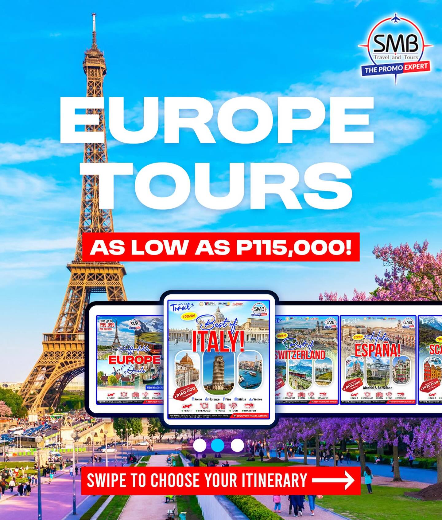 SMB Travel SM North Facebook ad