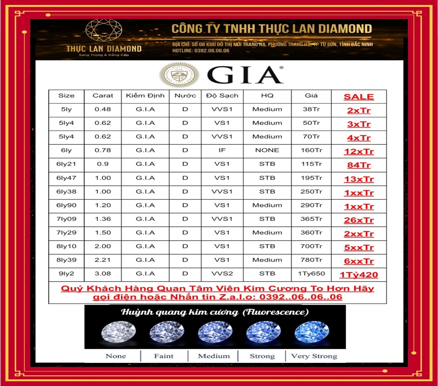 Thực Lan Diamond - Kim Cương Thiên Nhiên Kiểm Định Quốc Tế GIA Facebook ad: Chat trên Messenger