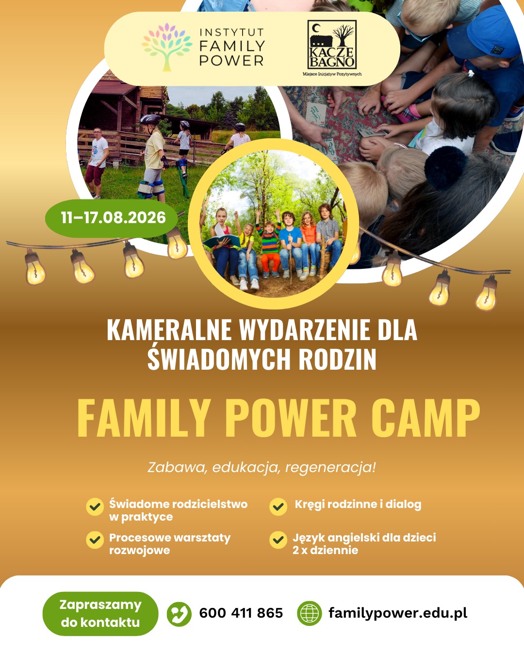 Magdalena Wiatrowska - Family Power Facebook ad: Są takie miejsca, w których od razu czujemy…