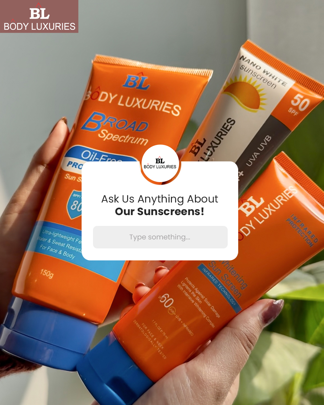 Body Luxuries Pakistan Facebook ad: Our Body Luxuries Whitening Sunscreens with Infrared…