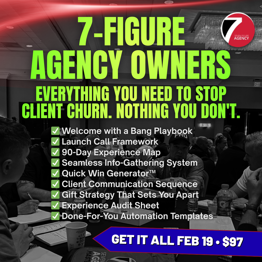 Seven Figure Agency Facebook ad