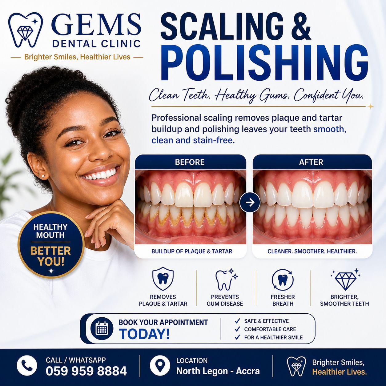 Gems Dental Services Facebook ad