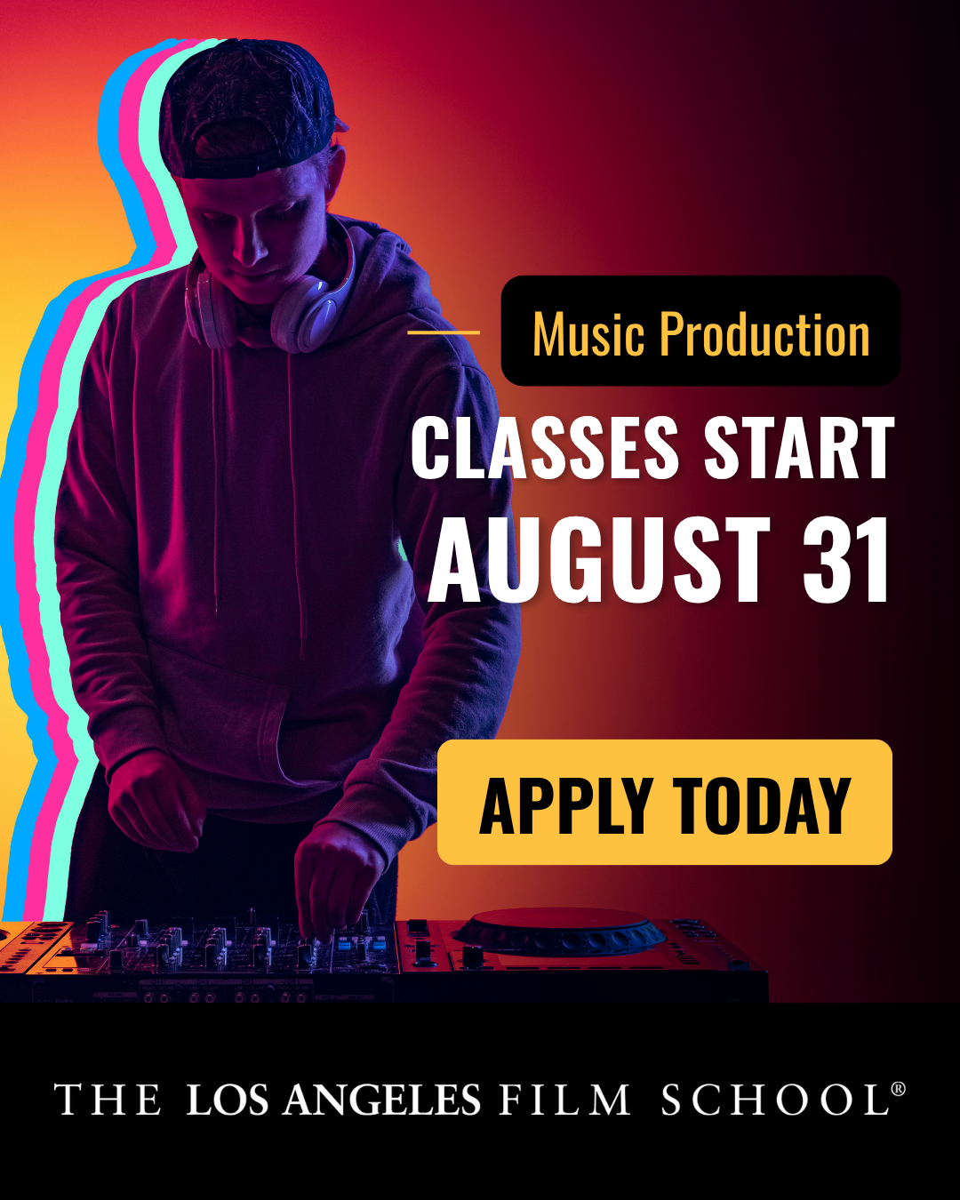 The Los Angeles Recording School Facebook ad
