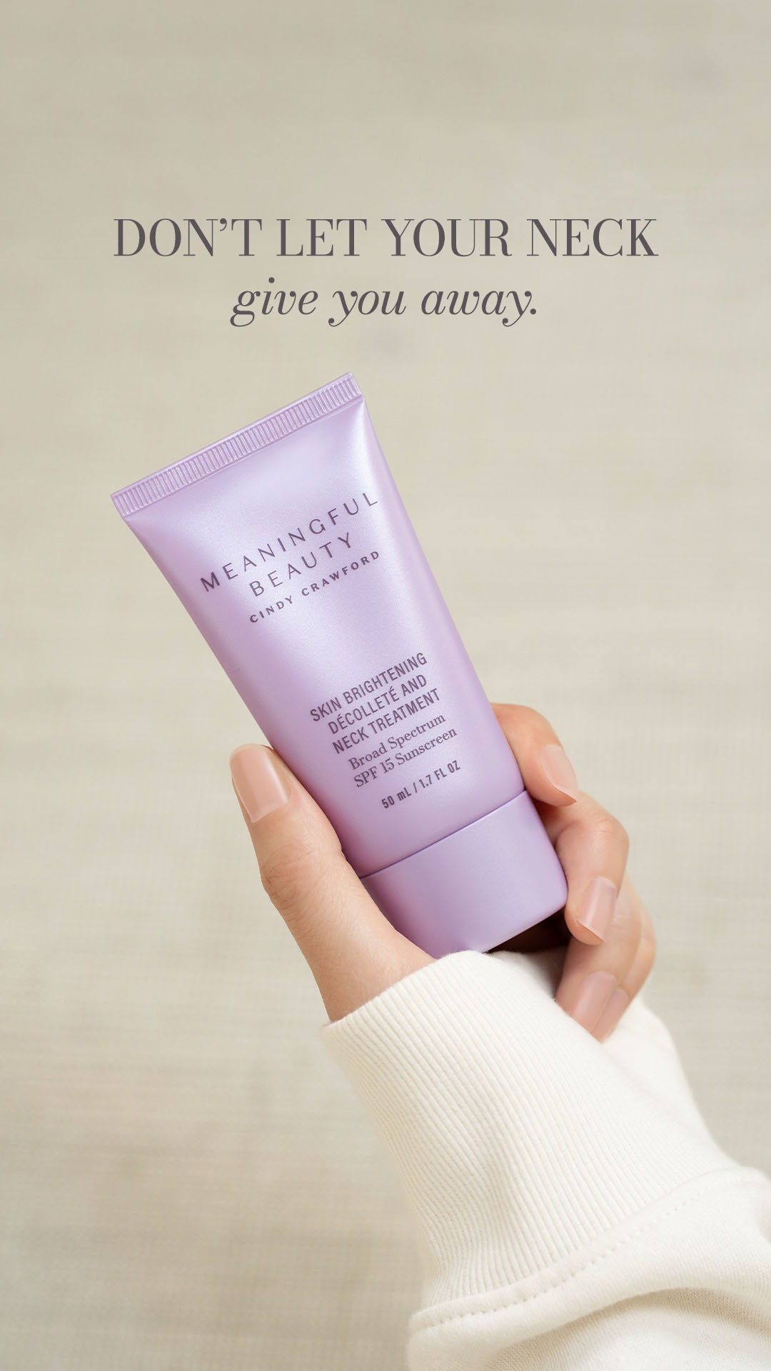 Meaningful Beauty Facebook ad