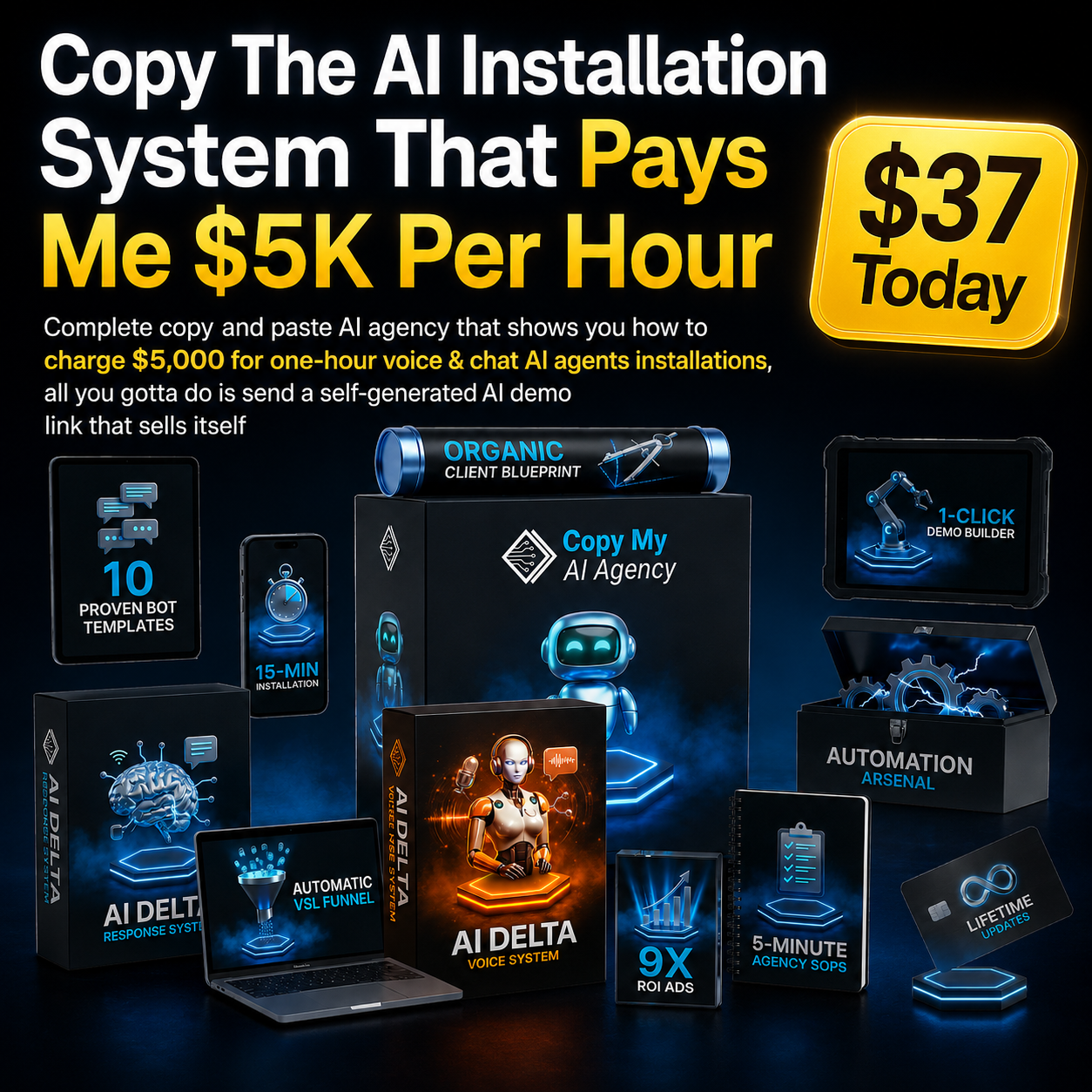 Zalo Kabche Facebook ad: Copy My AI Agency Just $37 Today