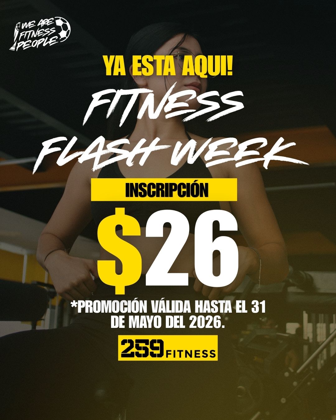 259 Fitness Facebook ad: Inscripción desde $26
