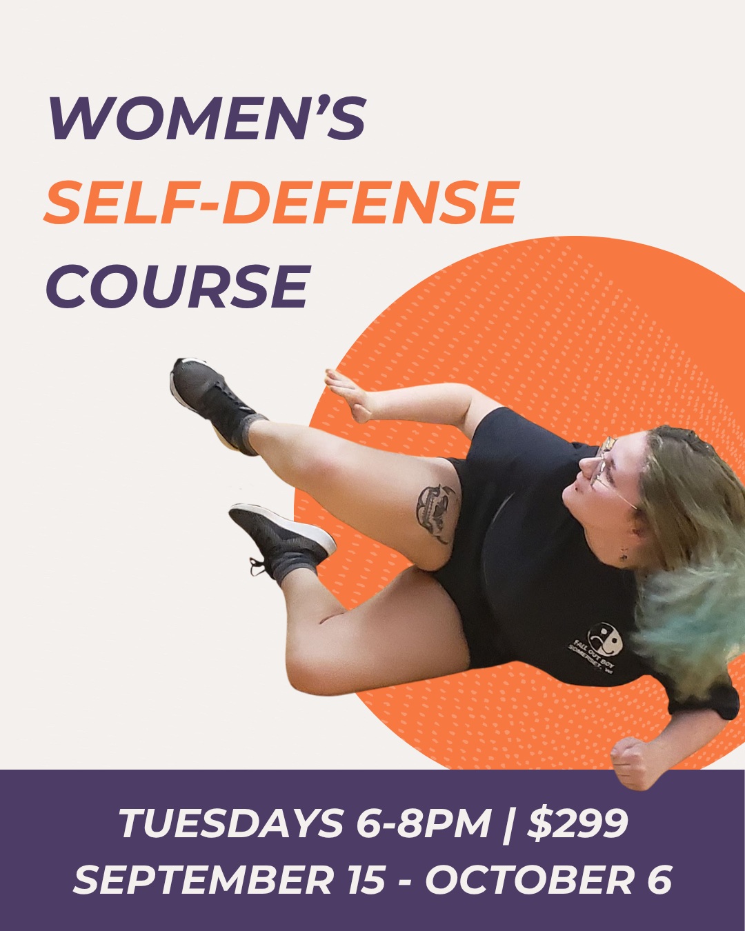 Underground Self-Defense Facebook ad: Feel safer and more confident!