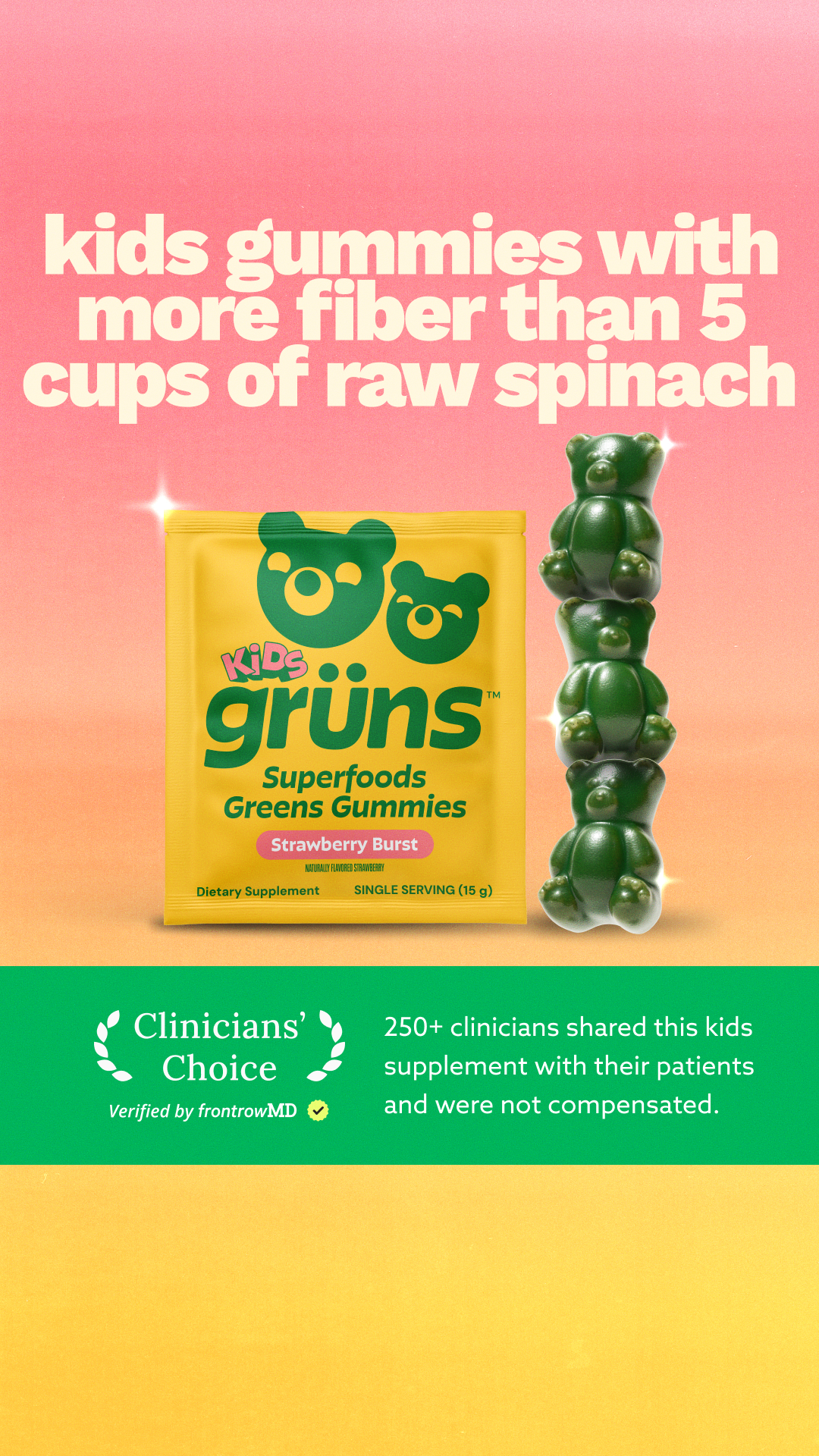 Grüns Kids Facebook ad