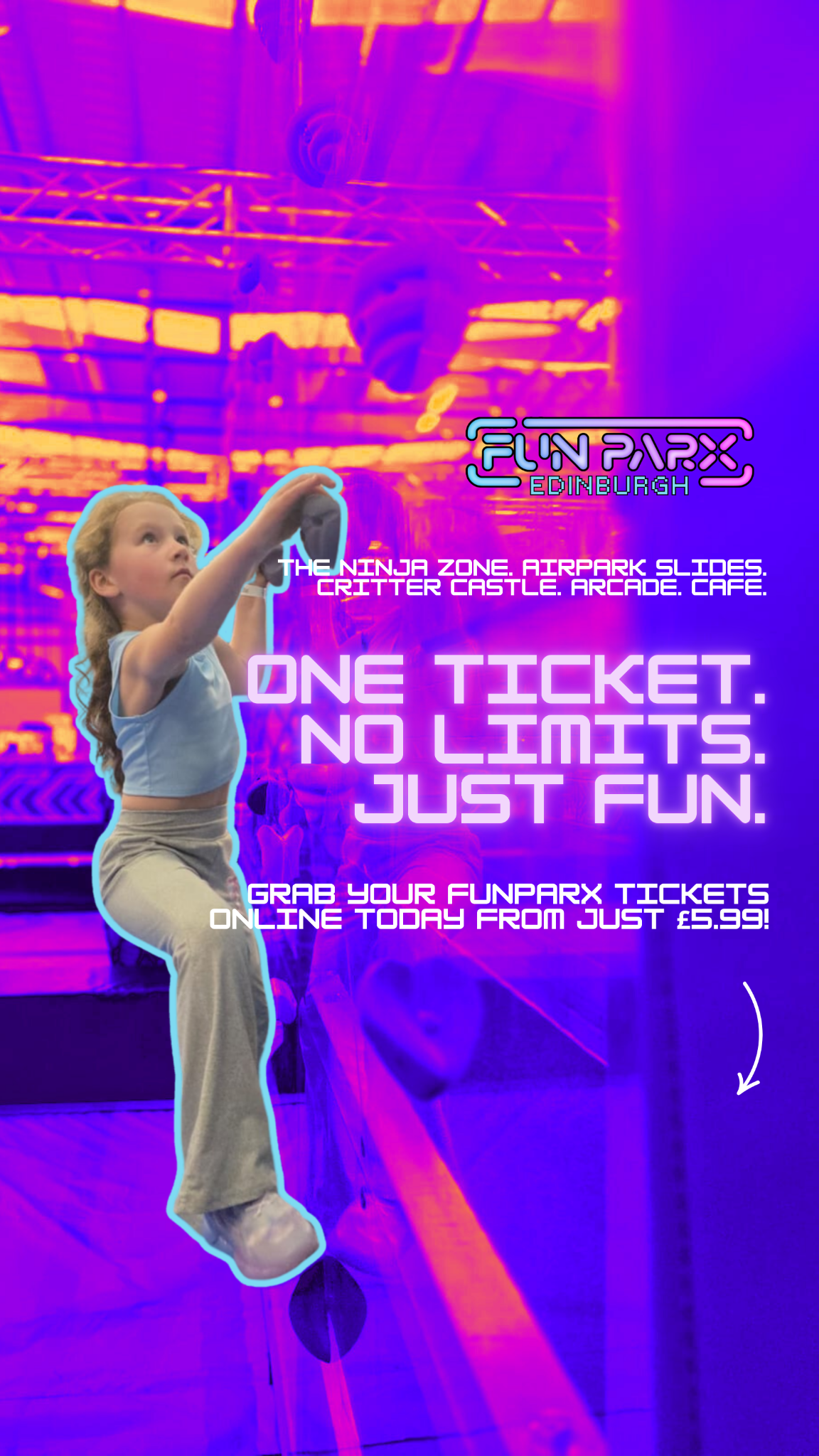 FUNPARX Edinburgh Facebook ad from Jun 23, 2026