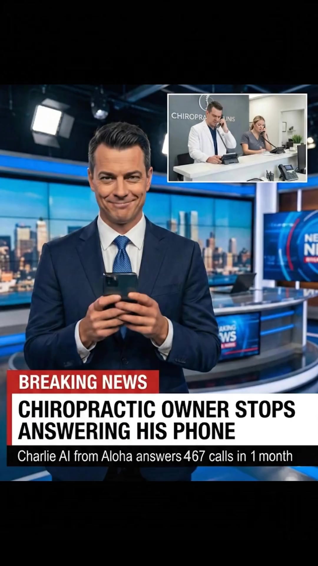 Get Aloha Facebook ad: Chiropractors Stop Losing Patients to Voicemail