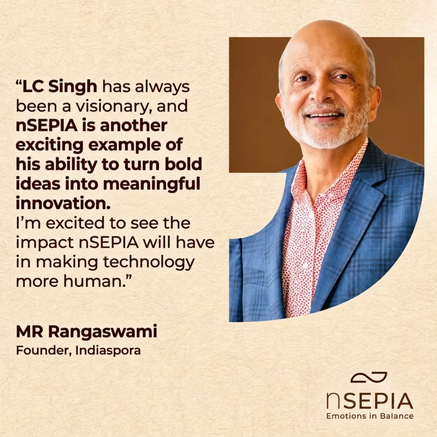 Nsepia Facebook ad: Thank you, MR Rangaswami, for your words of…