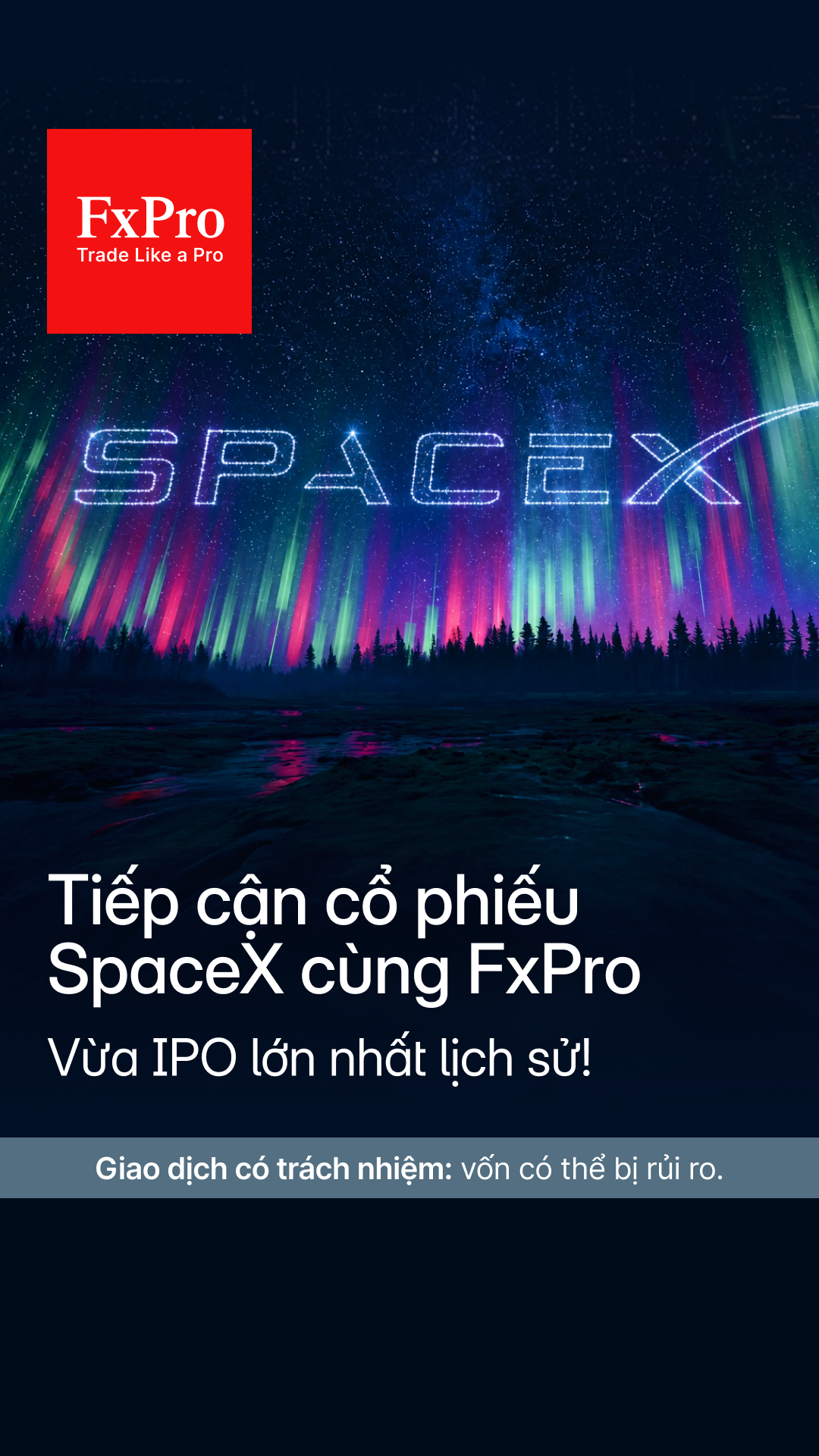 FxPro Trading Broker Facebook ad