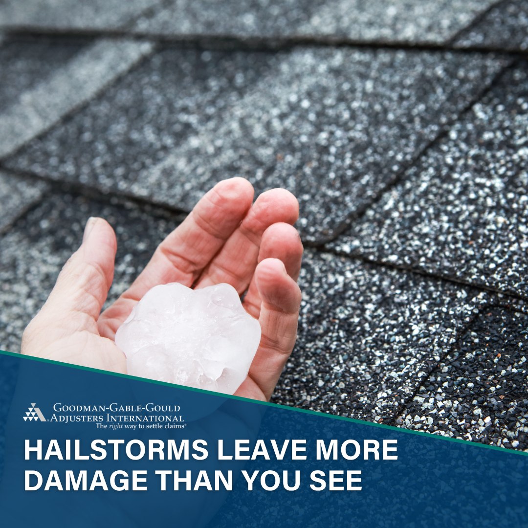 Goodman-Gable-Gould/Adjusters International Facebook ad: Public Adjusters for Commercial Property Hail Damage…