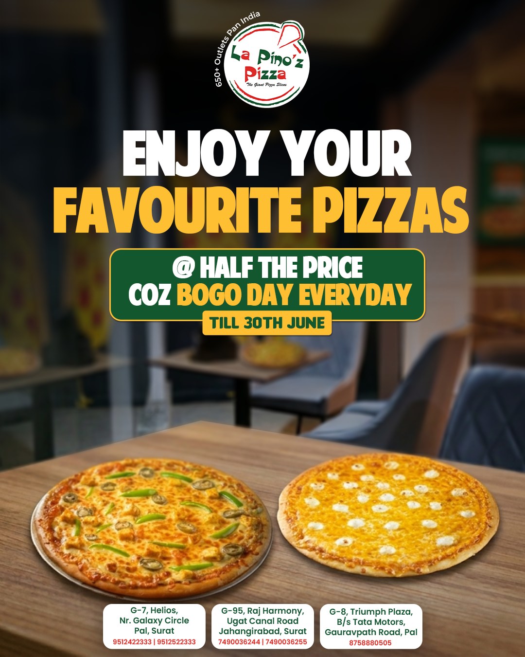 Lapinoz pizza Surat Facebook ad: La Pinoz Pizza - Order Pizza Online