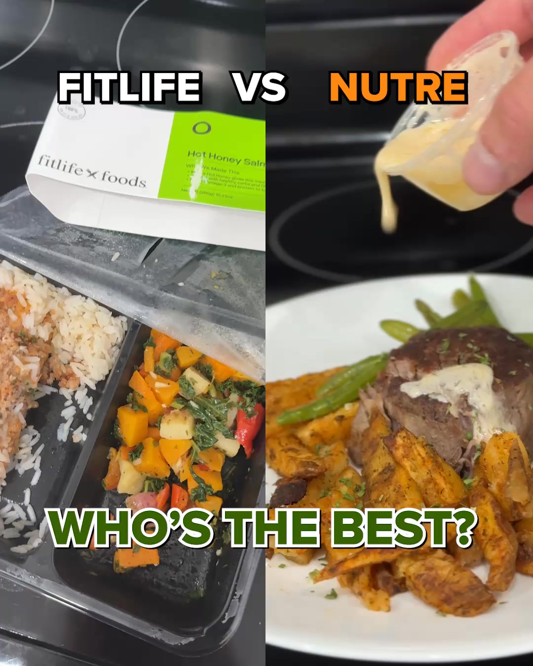 Nutre Meal Plans Facebook ad: 50% Off 5 Meals. No Seed Oils. No Preservatives. No Catch.