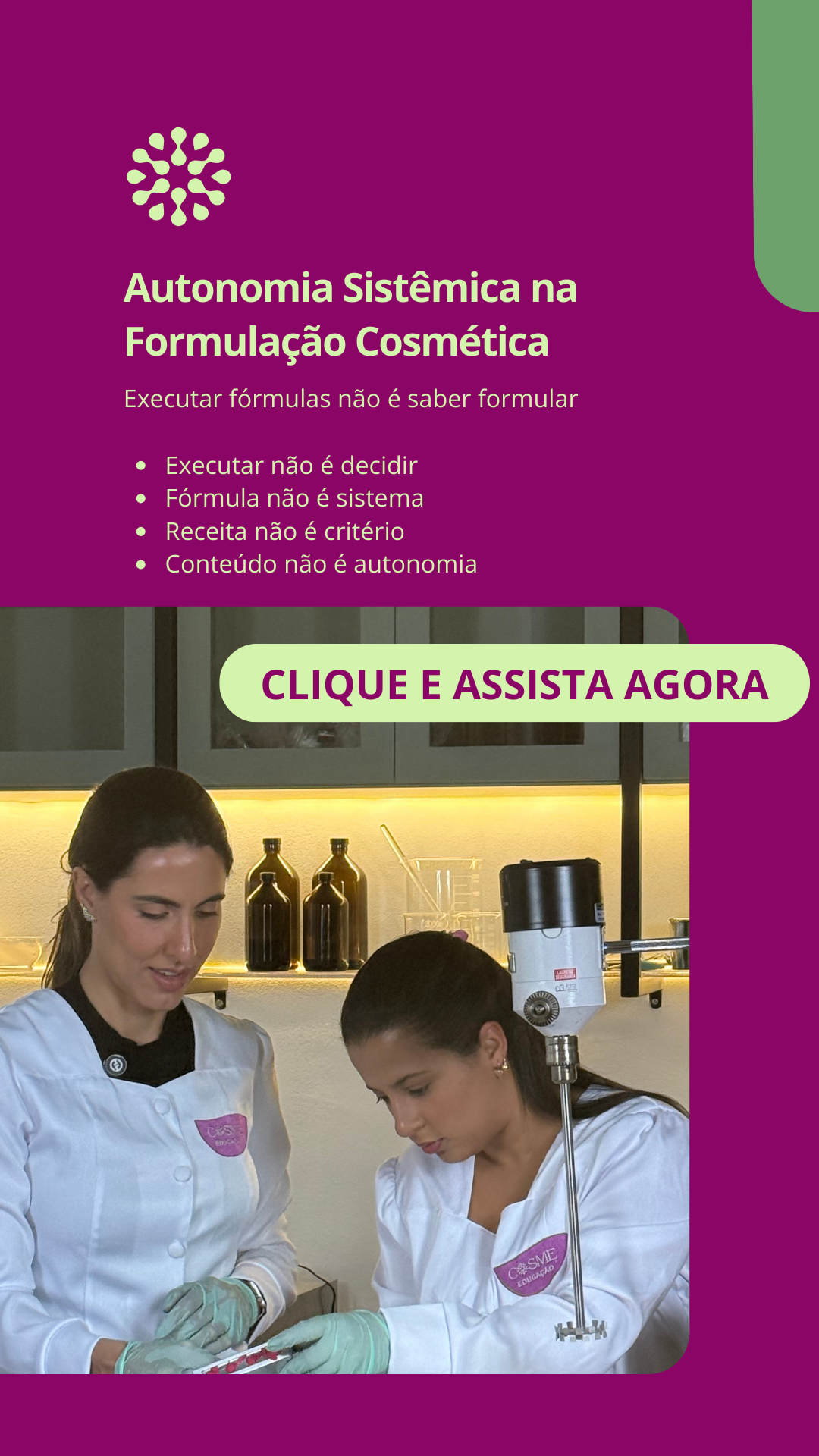 Cosme Educação Facebook ad: Você sabe executar fórmulas. Mas já aprendeu a decidir…